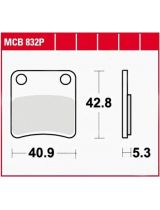 TRW MCB832P Колодки дисковые задние