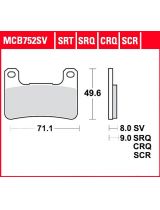 TRW MCB752SV Колодки дисковые передние