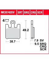 TRW MCB742SV Колодки дисковые передние