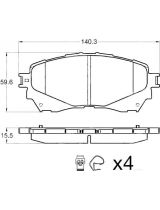 TRW GDB3580 Колодки дисковые передние
