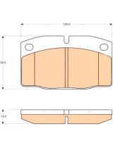 TRW GDB199 Колодки дисковые передние