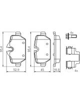 BOSCH 0 986 494 269 Колодки дисковые задние
