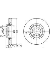 ATE 24.0130-0116.1 Тормозной диск передний