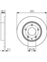 BOSCH 0 986 479 C26 Тормозной диск задний