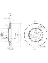 BREMBO 09.9928.14 Тормозной диск передний