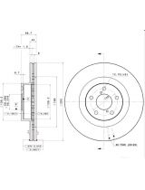 BREMBO 09.9077.11 Тормозной диск передний