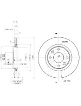 BREMBO 09.8695.11 Тормозной диск передний