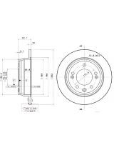 BREMBO 08.A869.10 Тормозной диск задний