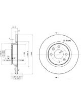 BREMBO 08.A268.10 Тормозной диск задний