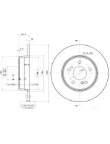 BREMBO 08.7211.21 Тормозной диск задний