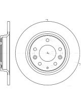 REMSA 6881.00 Тормозной диск задний