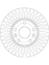 TRW DF6184 Тормозной диск передний