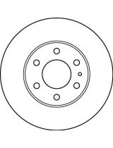 TRW DF4987S Тормозной диск передний