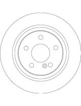 TRW DF4271 Тормозной диск задний