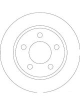 TRW DF4419 Тормозной диск задний