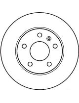 TRW DF4051 Тормозной диск задний