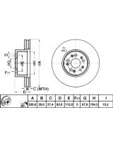 ATE 24.0130-0100.1 Тормозной диск передний