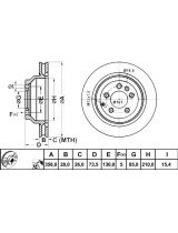 ATE 24.0128-0169.1 Тормозной диск задний