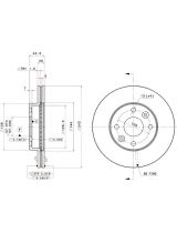 BREMBO 09.8665.11 Тормозной диск передний