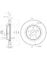 BREMBO 09.A598.11 Тормозной диск передний