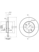 BREMBO 08.5651.10 Тормозной диск задний