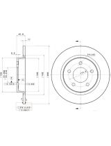 BREMBO 08.9975.21 Тормозной диск задний (заменяет 08.9975.20)