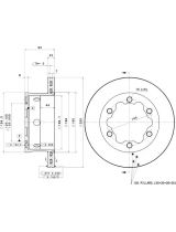 BREMBO 09.8475.10 Тормозной диск задний (вентилируемый)