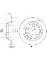 BREMBO 08.B360.10 Тормозной диск задний