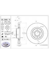 BREMBO 09.C895.11 Тормозной диск передний