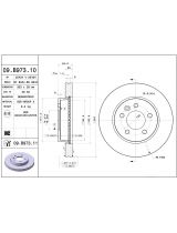 BREMBO 09.B973.11 Тормозной диск передний