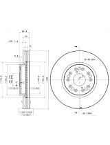 BREMBO 09.8315.10 Тормозной диск передний