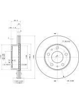 BREMBO 09.5906.14 Тормозной диск передний
