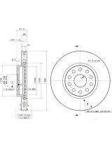 BREMBO 09.6767.14 Тормозной диск передний