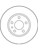 TRW DF1739 Тормозной диск задний