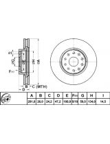 ATE 24.0126-0133.1 Тормозной диск