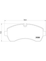 Textar 2920002 Колодки дисковые передние