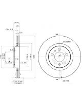 BREMBO 09.7012.11 Тормозной диск передний