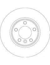 TRW DF4359 Тормозной диск передний