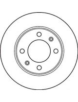 TRW DF2581 Тормозной диск задний