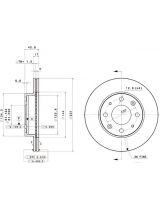 BREMBO 09.3102.10 Тормозной диск передний