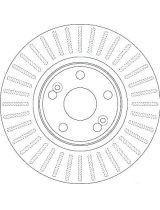 TRW DF6233S Тормозной диск передний