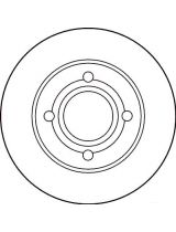 TRW DF1536 Тормозной диск задний