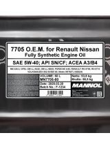 Моторное масло MANNOL MN7705SP-60 7705 OEM for Renault Nissan 5W-40 SN/CF 60л