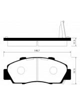 HSB HP2010 Колодки дисковые передние