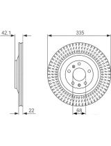 BOSCH 0 986 479 591 Тормозной диск