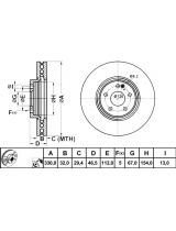 ATE 24.0132-0159.1 Тормозной диск