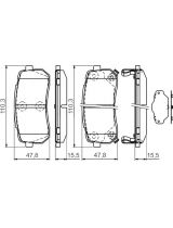 BOSCH 0 986 494 327 Колодки дисковые