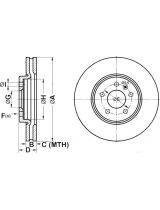 ATE 24.0130-0224.1 Тормозной диск