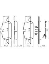 BOSCH 0 986 494 527 Колодки дисковые