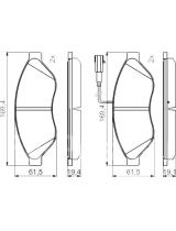 BOSCH 0 986 494 798 Колодки дисковые